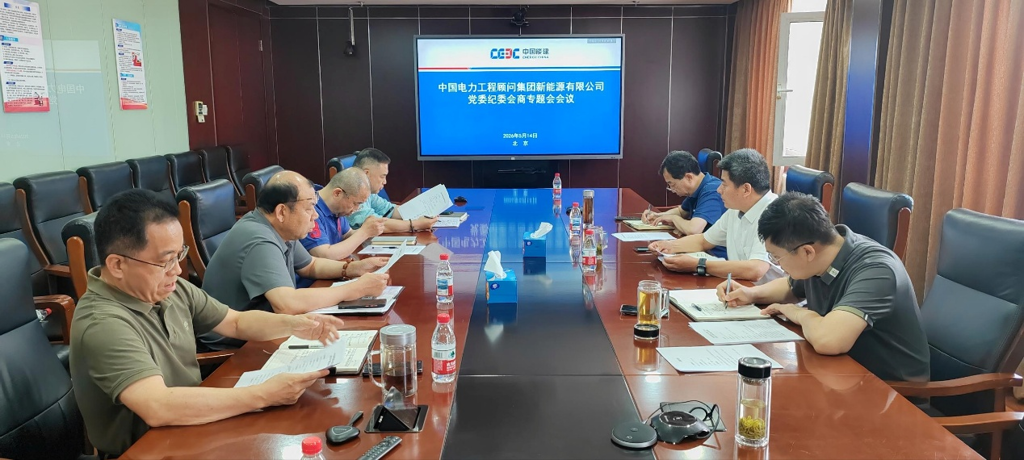 中电新能源公司组织召开党委纪委专题会商